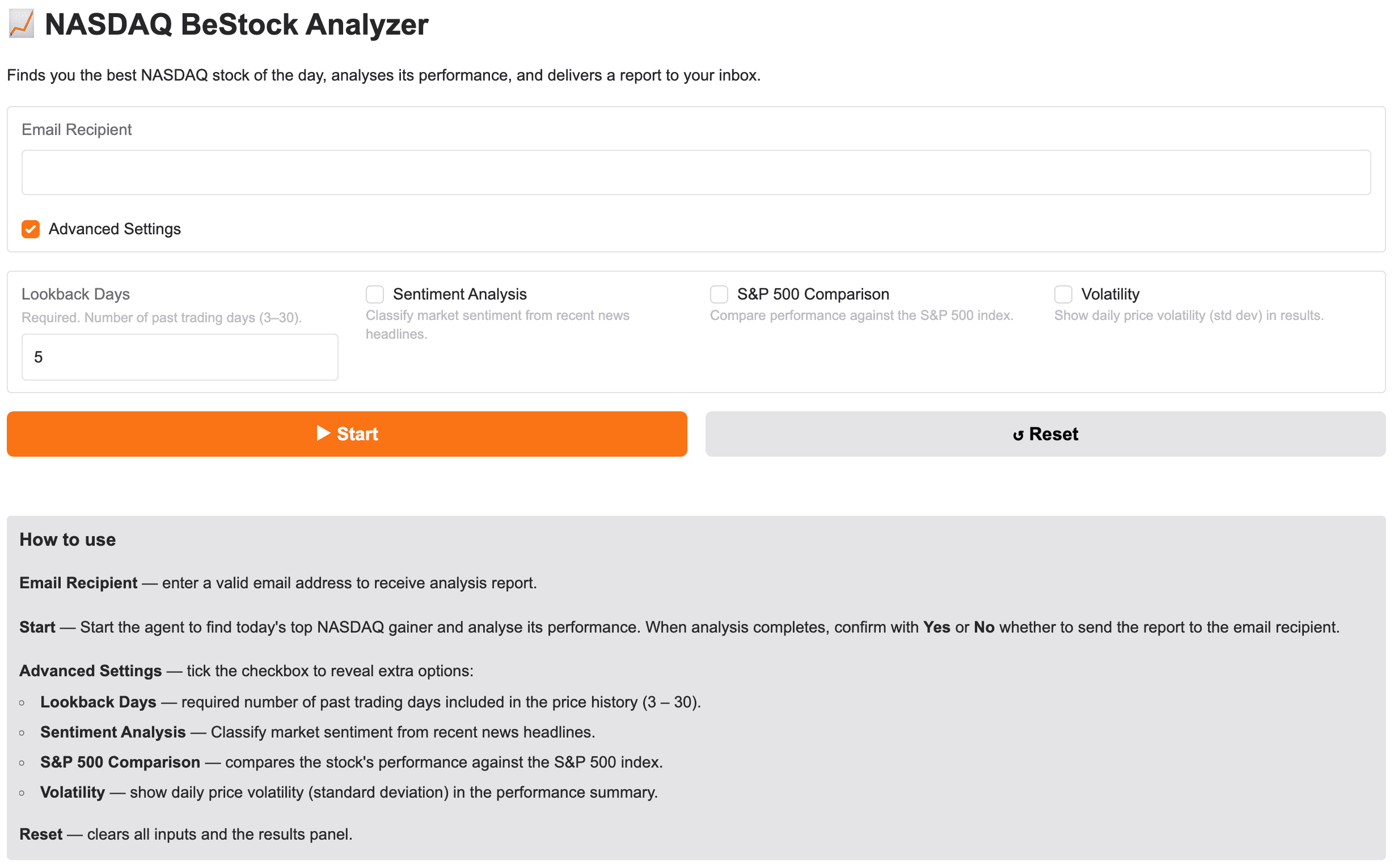 Bestock Analyzer screenshot 2