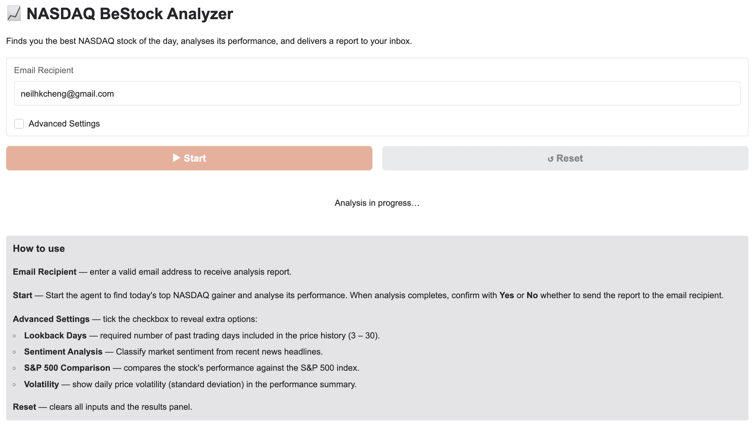 Bestock Analyzer screenshot 3